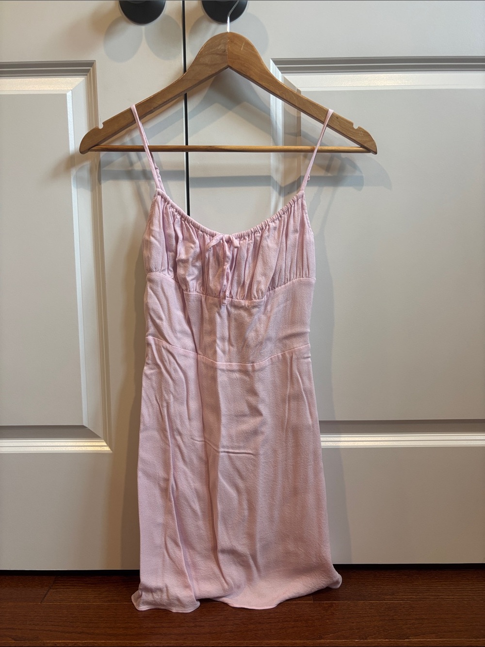 Aritzia Light Wilfred Pink Spaghetti-Strap Dress